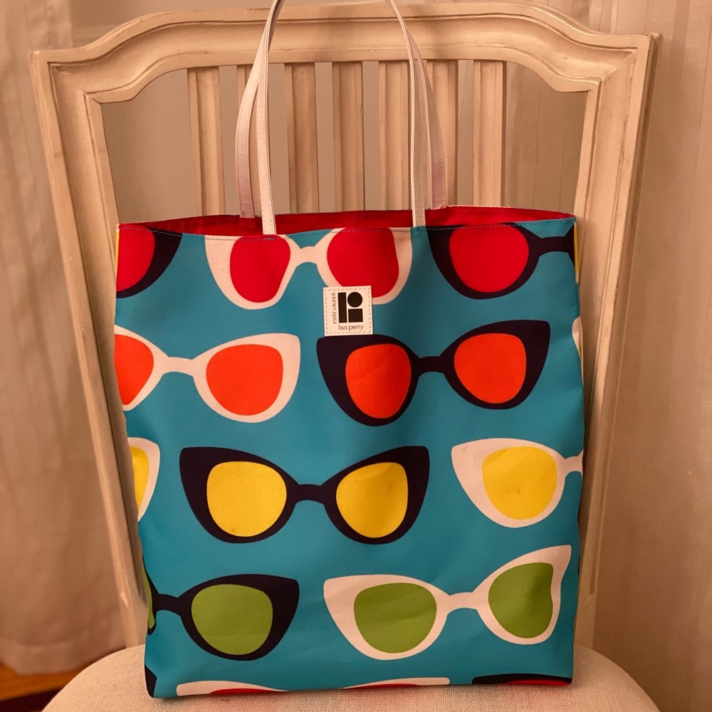 Estee Lauder and Lisa Perry tote